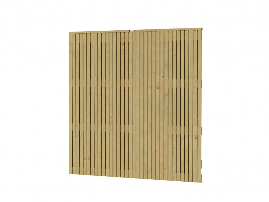 Vuren Schutting Rhombus Dubbelzijdig Verticaal 180 x 180 cm - Afbeelding 1